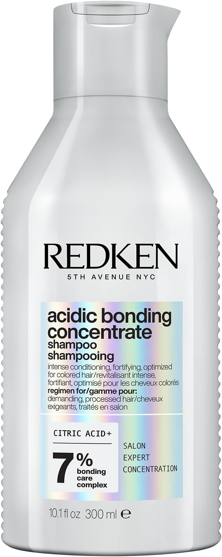 Acidic Bonding Concentrate Shampoo For Damaged Hair Repair | Strengthens and Repairs Weak and Brittle Hair | Sulfate-Free | With Citric Acid | 300ml