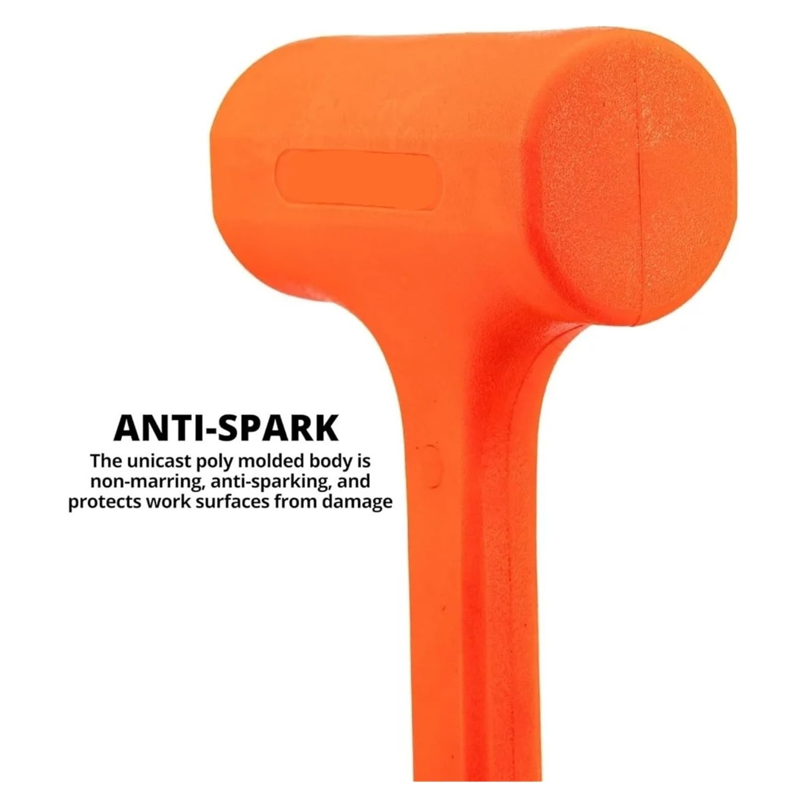 Set di 3 martelli for colpi mortali Martelli for arancioni for da 1 libbra 2 libbre Unibody modellato resistente alla scintilla e al rimbalzo Per la lavorazione del legno