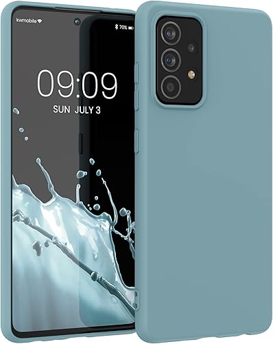 kwmobile Funda compatible con Samsung Galaxy A52 A52 5G A52s 5G - Funda protectora de silicona TPU suave y delgada - Arctic Night