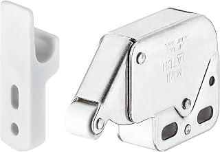 Hafele America 245.54.701 迷你锁边、钢、镀镍、塑料、白色(1个)