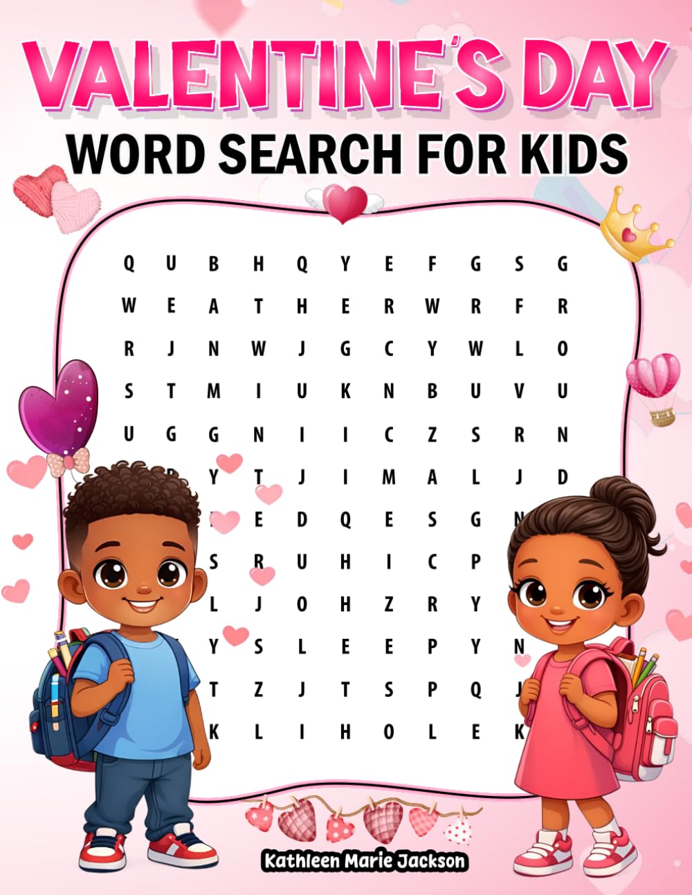 Valentine's Day Word Search Book For Kids