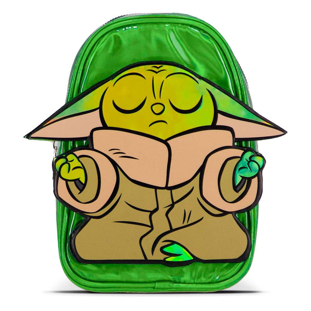 Difuzed Unisex Blue Star Wars The Mandalorian 3D Grogu Patch Shiny Mini Backpack (Mp865205stw)
