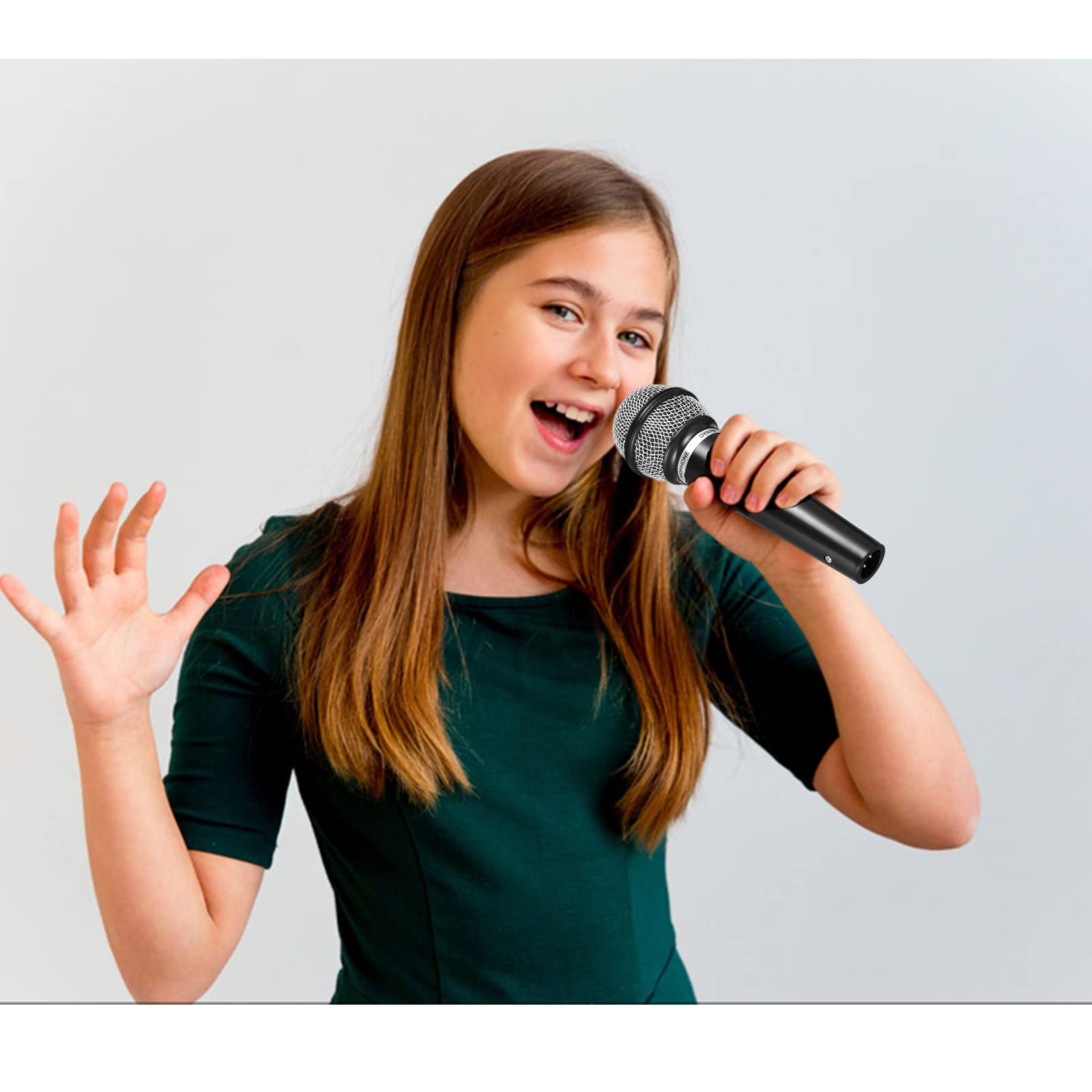 Micrófono de juguete para juego de micrófonos de plástico, simulación de habla, accesorios de micrófono para diversión de karaoke o accesorios de disfraz 6