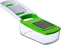 Vista 2 de GoodCook Touch Veggie Dicer and Chopper, cuchillas de acero inoxidable, recipiente de colección de 4 tazas, picador rápido de alimentos, usos