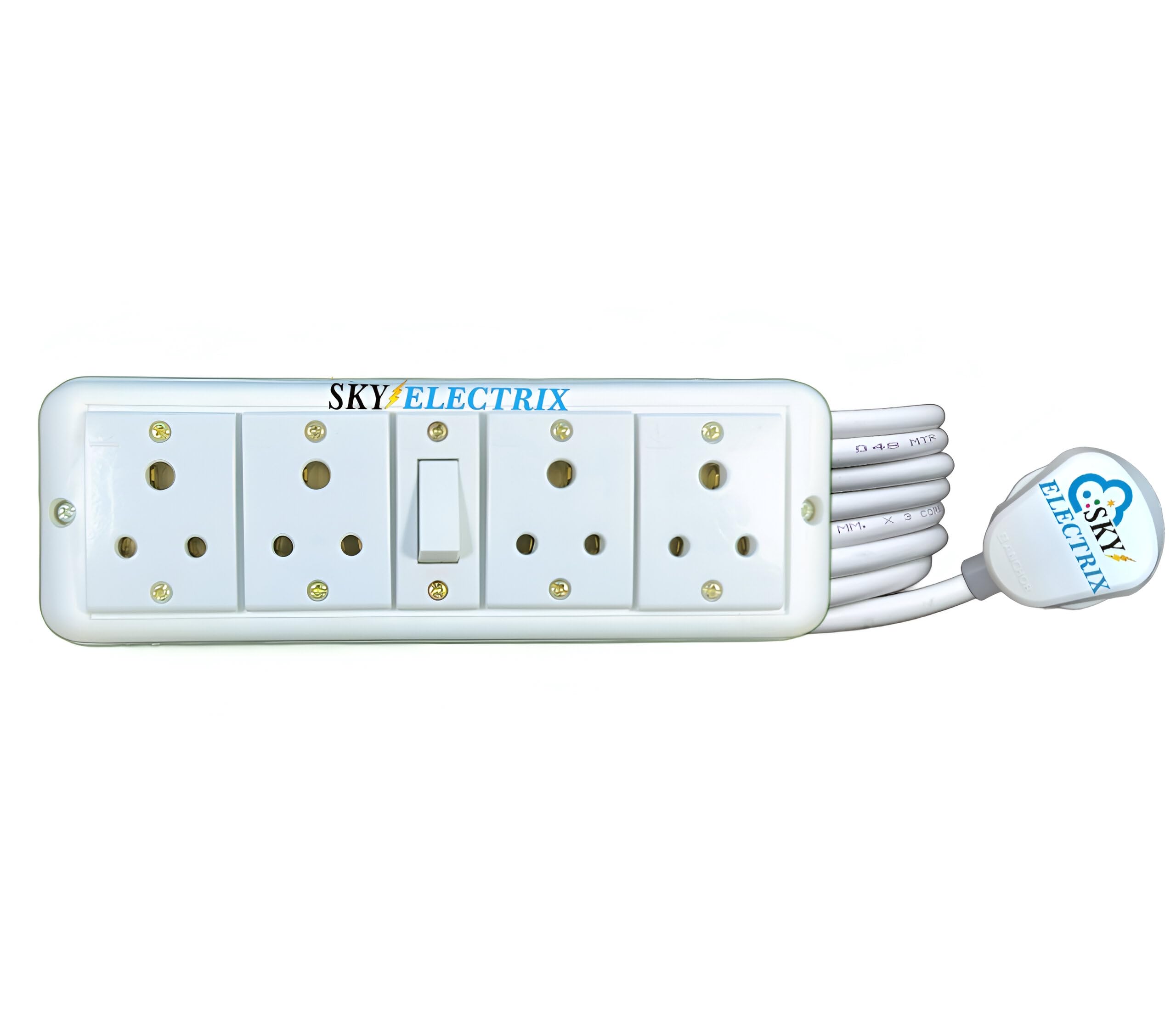 Buy Sky ELECTRIX Four of 6A Socket with Switch, Heavy Duty