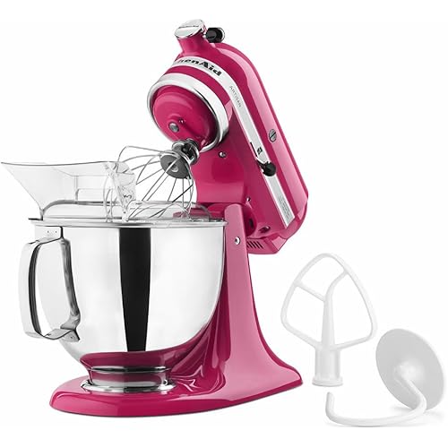KitchenAid KSM150PSCB Artisan Series 5-Qt. Stand Mixer with Pouring Shield - Cranberry