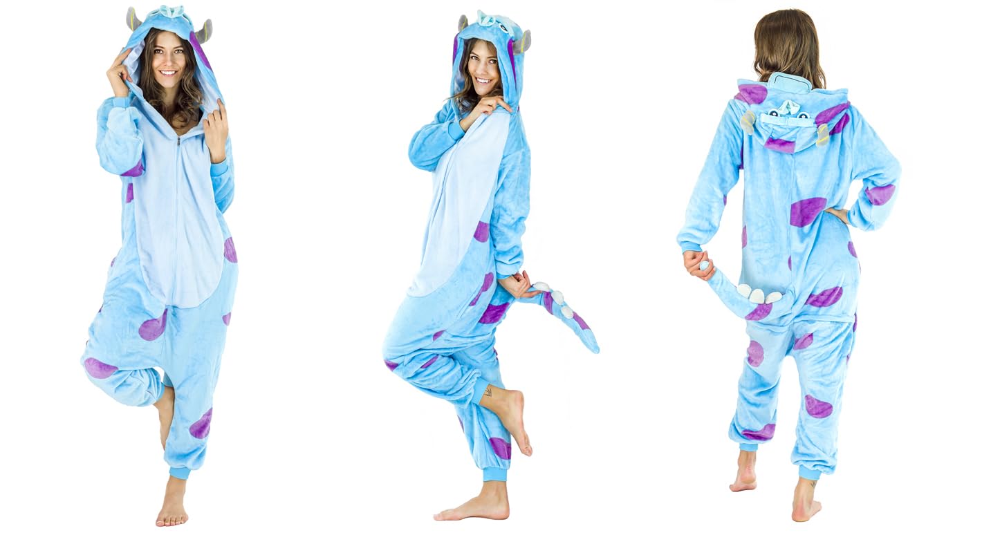 ZOLTA Adulti Pigiama Kigurumi Onesie - Unisex per Adulti per Feste e Cosplay Costume - Onesie con Cappuccio - Pigiami Costumi Divertenti - Cartoon