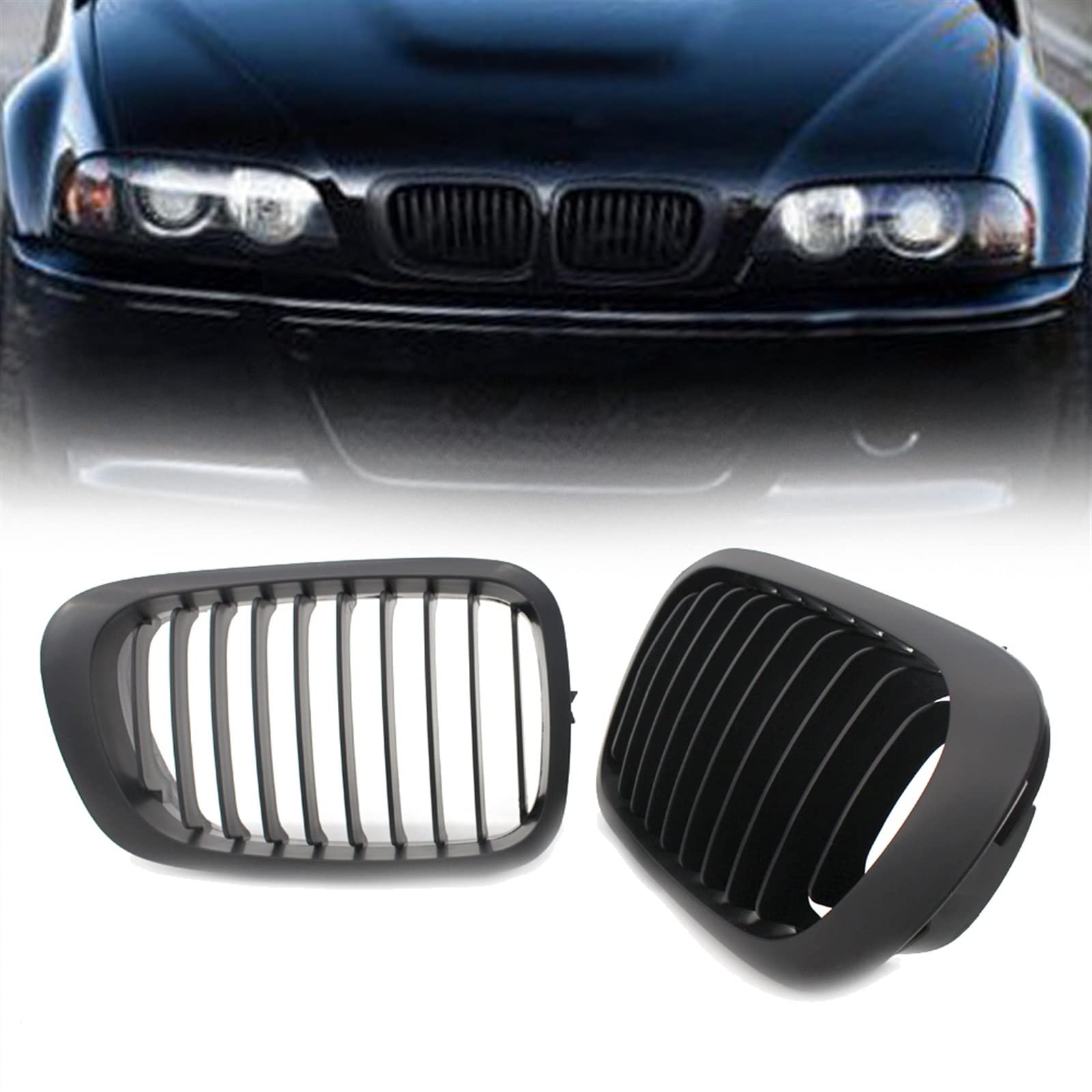 Calandre avant noir mat BMW E46 M3 pour remplacer la grille usée - 8