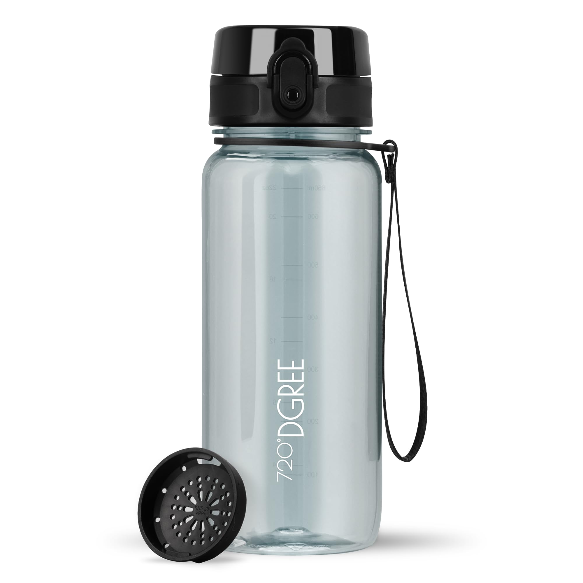 720°DGREE Botella Agua 1 Litro “uberBottle“ - Tamiz-Fruta, softTouch - Sin BPA, Prueba de Fugas, Reutilizable - Cantimplora, Water Bottle ideal para Deporte, Fitness, Gimnasio, Senderismo, Ciclismo — view 52
