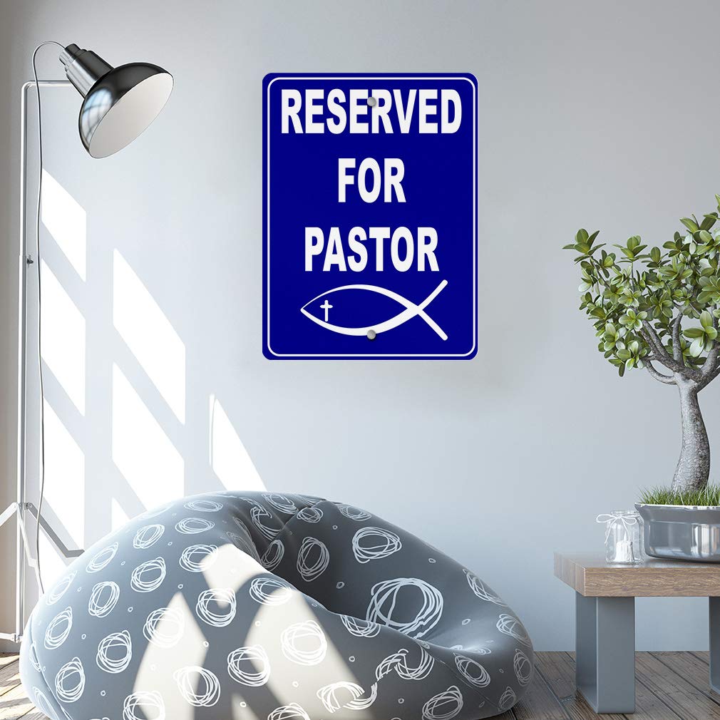 Schild „Reserved For Pastor Only“ – 30,5 X 45,7 Cm – Aluminium, Reflektierend – Für Kirchenparkplatz