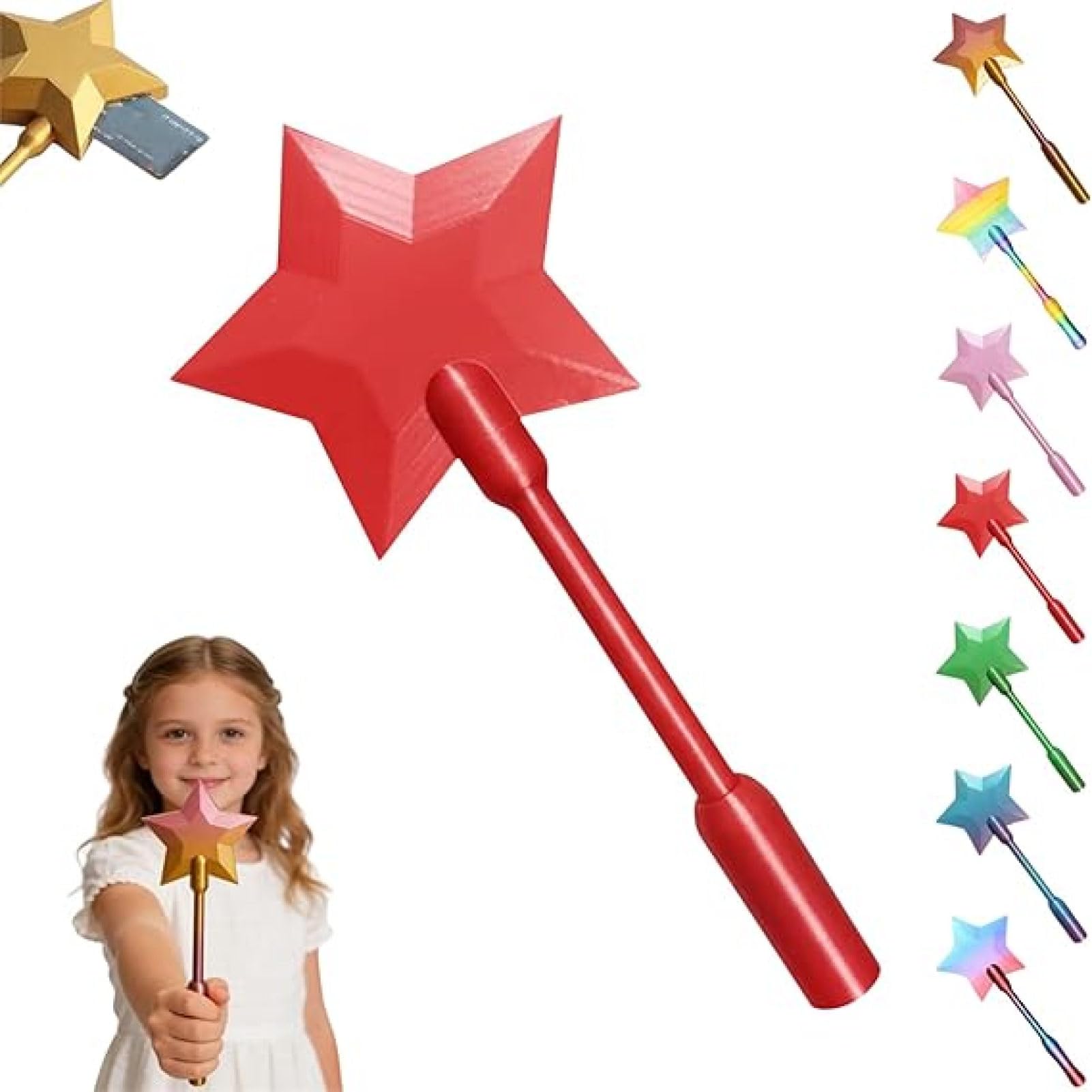 3D Printed Wand, Credits Card Holder Wands, Contactless Payment Card Holder, Star Wand For Kids Teens Tech Lovers Cosplay Fans Magicians Performers Parties Shopping Travel Anime Conventions