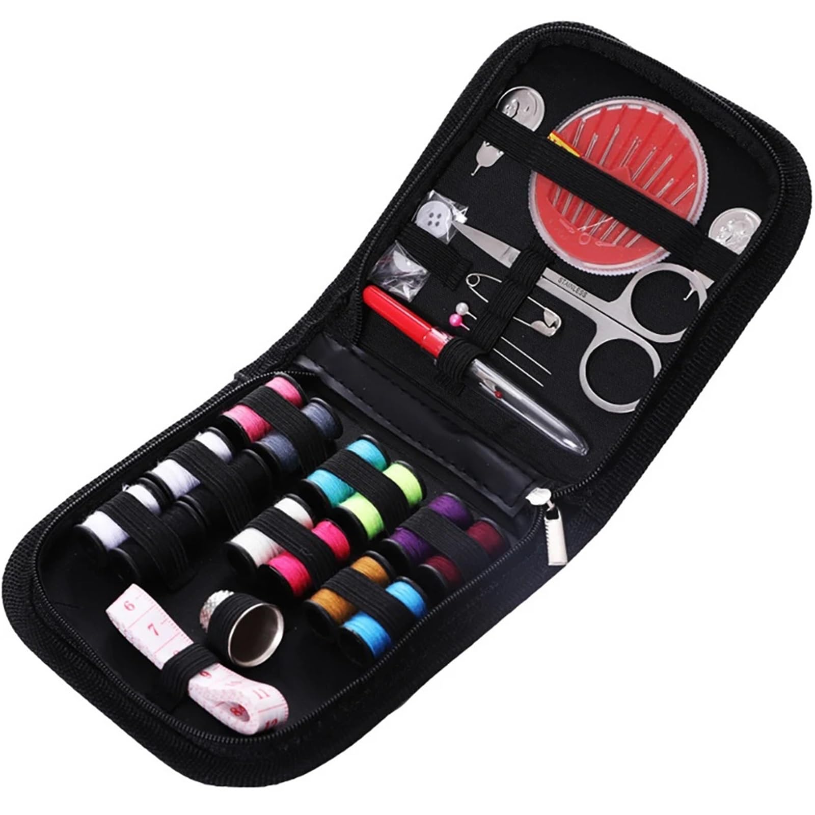 Dazhua Compact Travel Sewing Kit - Complete Sewing Set with Needles, Threads, Scissors & Emergency Repair Tools for Quick Fixes