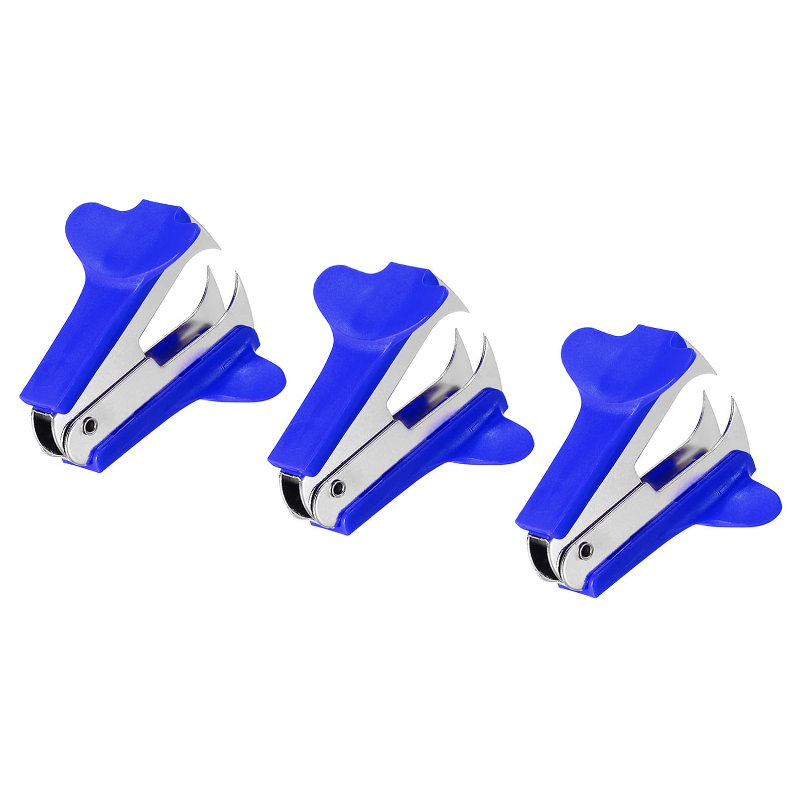 YOKIVE 3 Pcs Staple Remover, Mini Puller Steel Jaw, Blue
