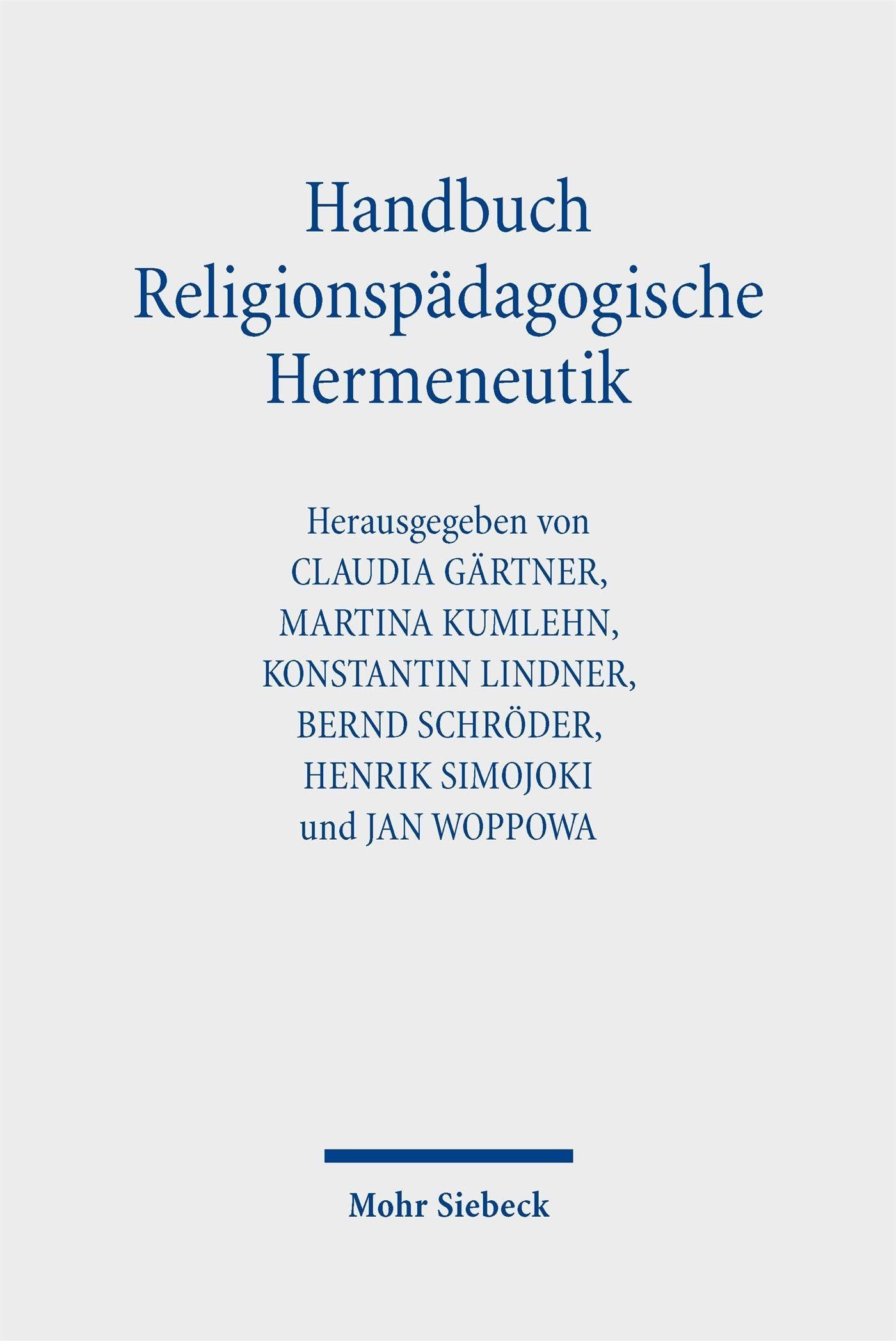 Handbuch Religionspädagogische Hermeneutik