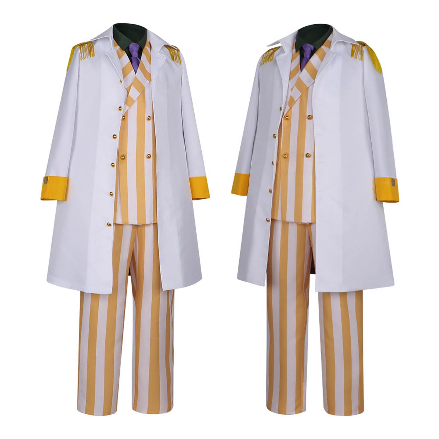 Anime One Piece B'orsalino Disfraz de cosplay Portgas D Ace Juego de rol Uniforme Bata Conjunto Completo Halloween Carnaval Fiesta Traje de vestir para Hombres