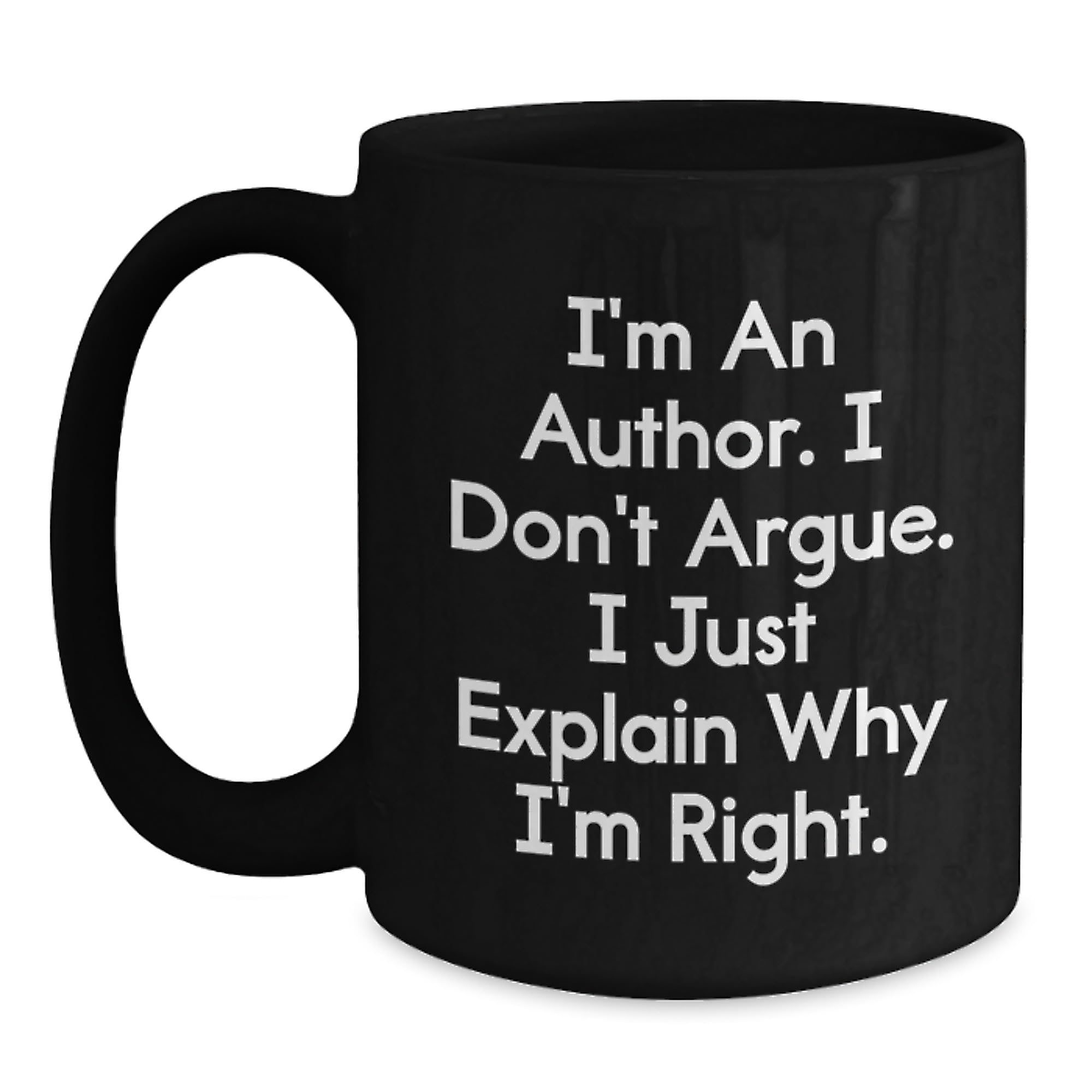 Author Funny Mugs Gifts from Friends to Author on Birthday — funny ceramic mug from ShopProudGifts