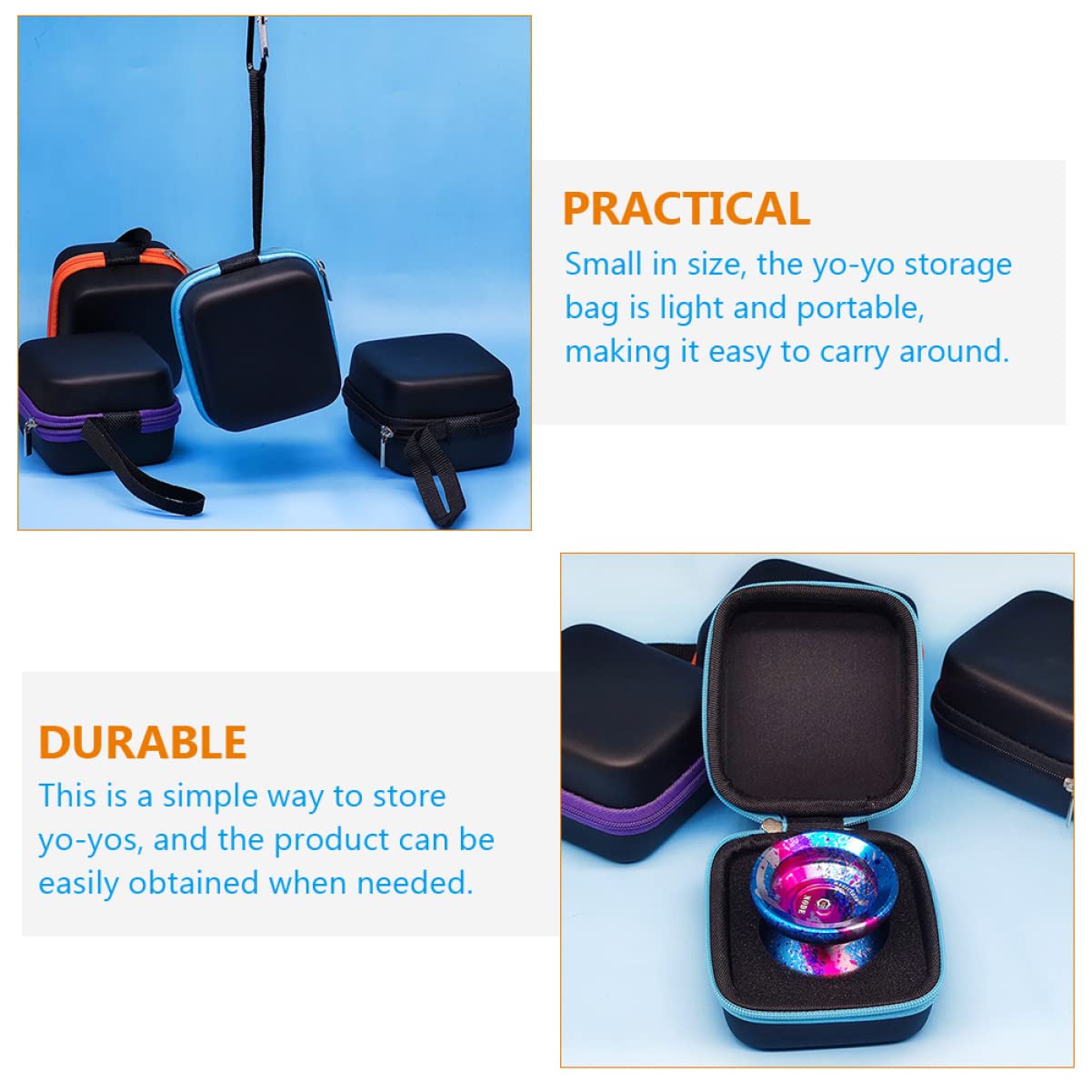 ifundom 4pezzi Borsa Di Stoccaggio Per Yo-yo Con Design Unico e Pratico Accessori Per Giocattoli e Perfetta Per Organizzazione Di Giochi Al Mare
