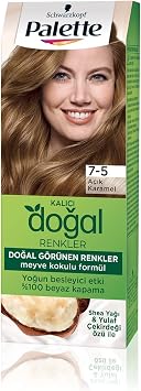 Permanent Natural Colors 7.5 Light Caramel Hair Dye on Palette