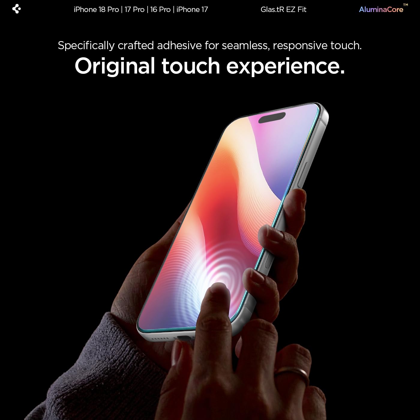 Spigen EZ Fit Tempered glass for iPhone 18 Pro / 17/17 Pro / 16 Pro — Amazon image 7