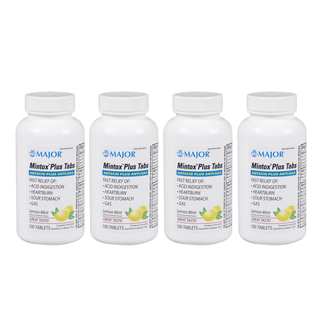 Amazon.com: MAJOR Mintox Plus Tabs - Antacid Plus Anti-Gas Tablets
