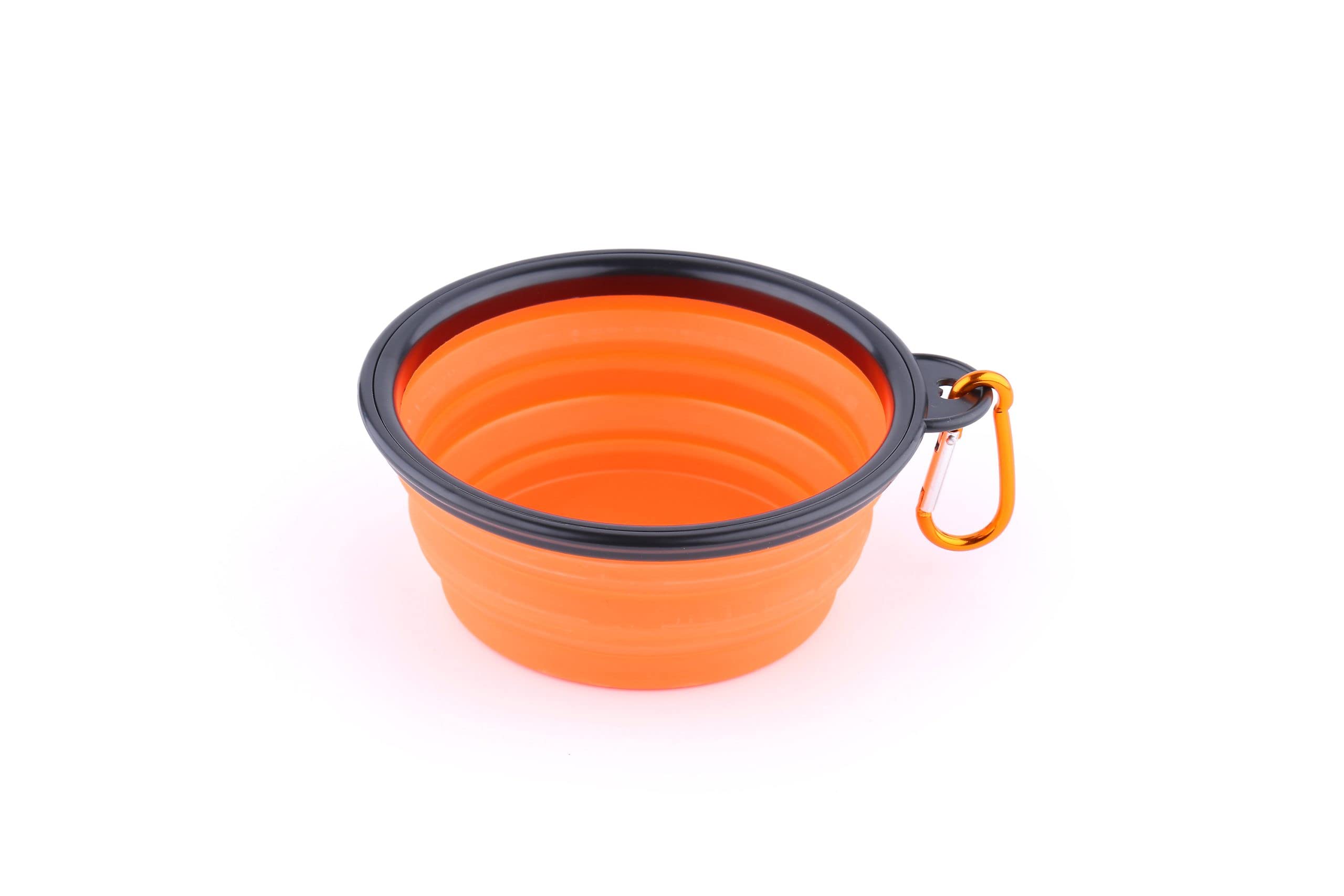 HANK Pet Travel Bowl | Portable Travel Dog Bowl - Foldable - Expandable - Collapsible Silicone Dog Cat Bowls with Free Hook (Orange) (B0BXB51J97) Amazon Price History, Amazon Price Tracker