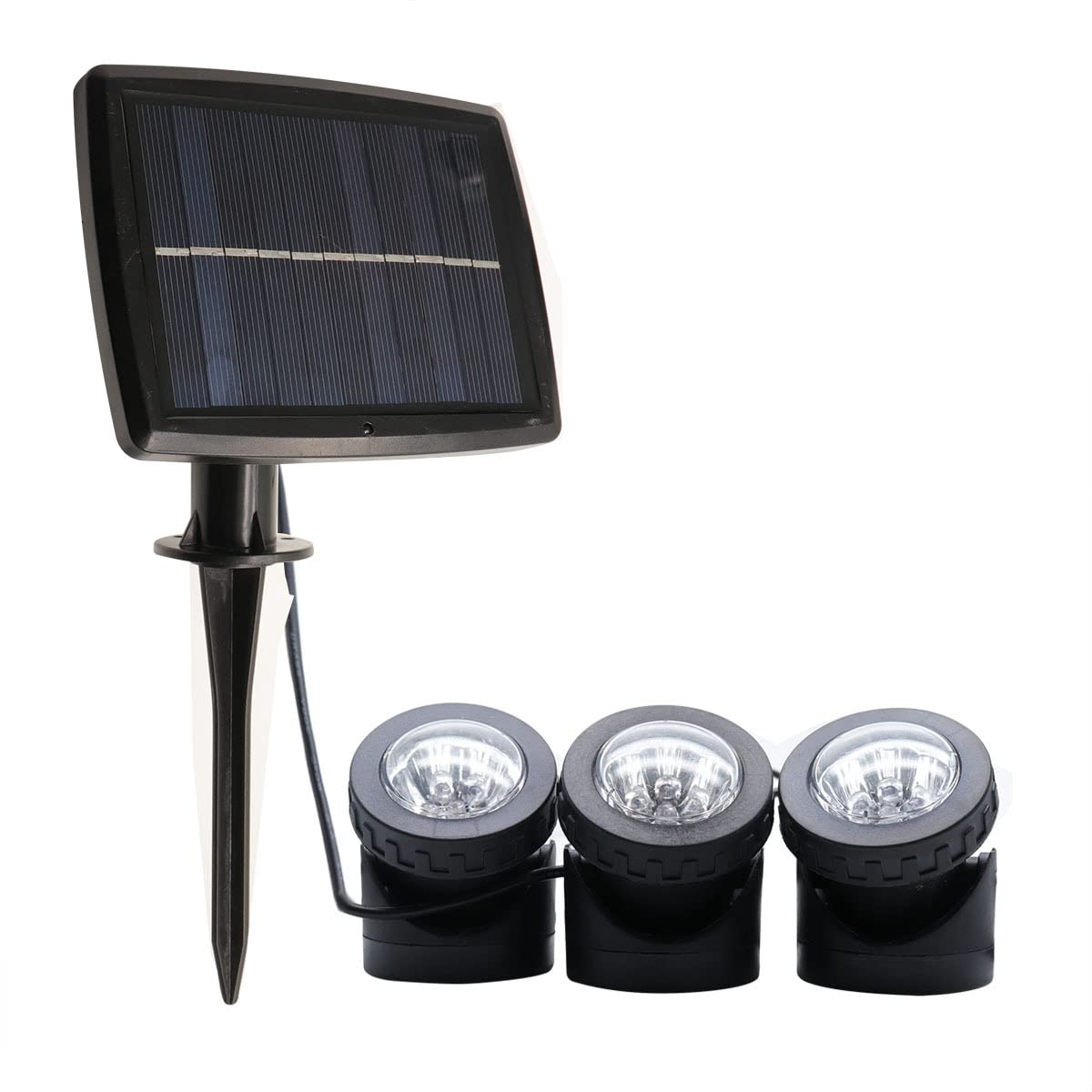 10 sztuk/partia solarne światło basenowe 6 LED reflektor skalny ogród powodziowe światło zanurzeniowe oświetlenie krajobrazu oświetlenie zewnętrzne (5 V, 1 do 3)