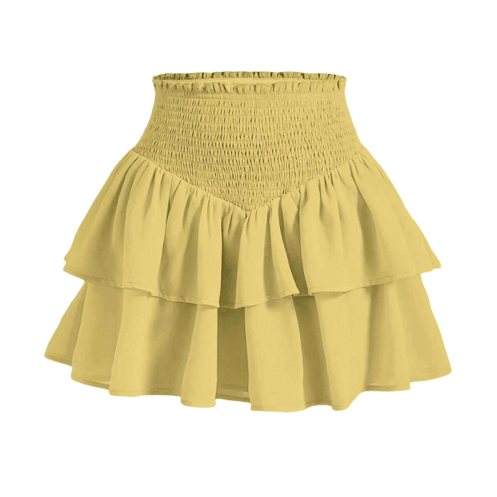 Spódnica estetyczna czarna plisowana spódnica vintage z falbanką mini spódnice streetwear wysoka talia oczko bandaż letnie spódnice, Czarny, L
