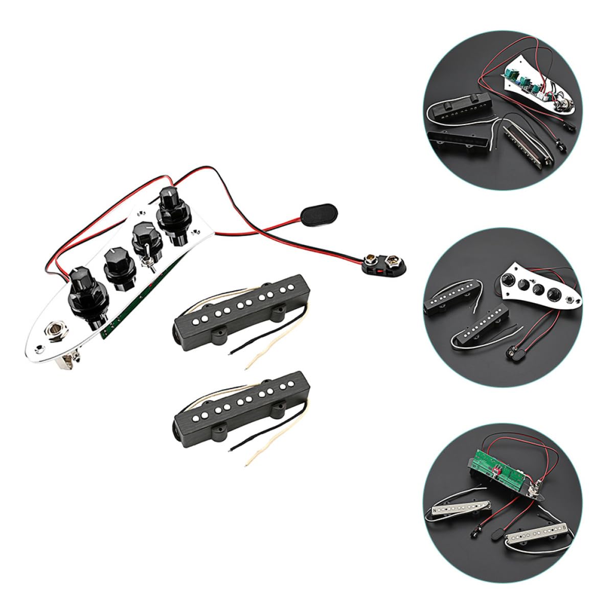 Set di Pickup per Basso Jb a 5 Corde in Ferro, Leggero e Facile da Installare per Basso Elettrico