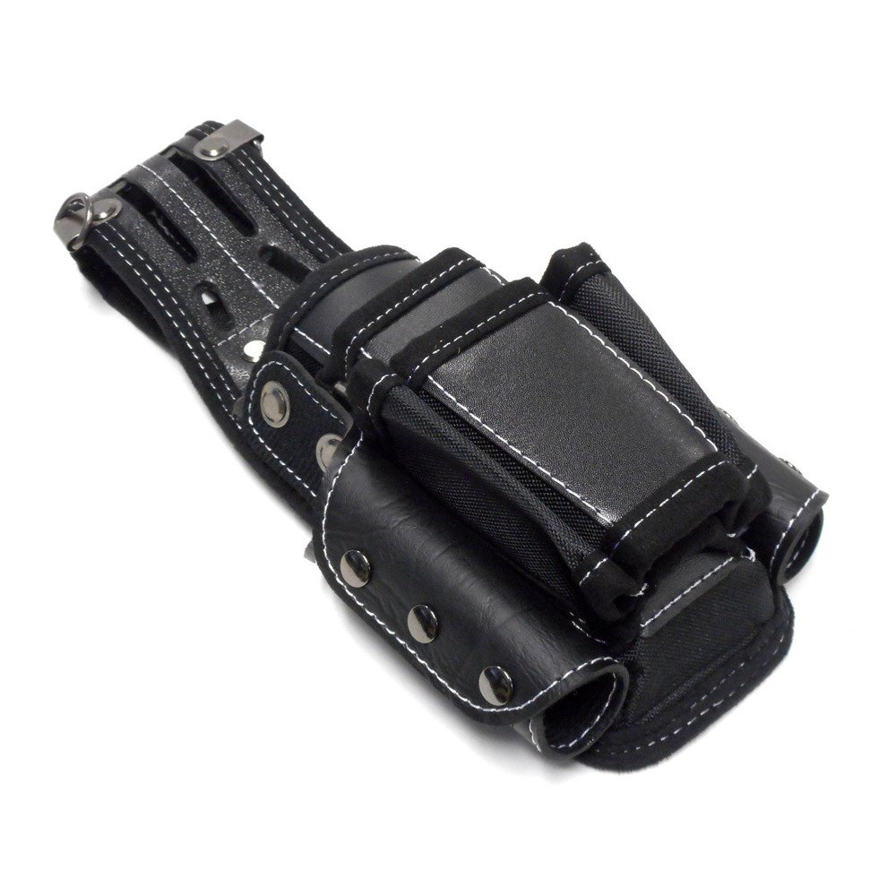 コンチョ飾り　ブラウン　５丁差し(バリカン用ポケット付)　SCA-141/DMB コンチョ飾り ブラウン 5丁差し(バリカン用ポケット付) SCA-141/DMB