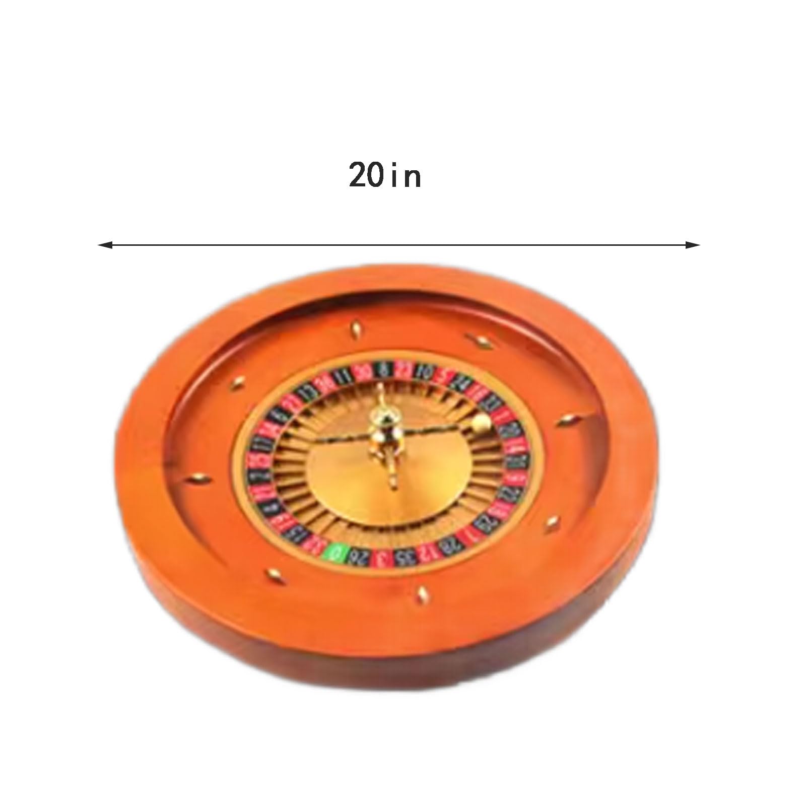 Plaque tournante Jeu de Roulette Professionnel 20 Pouces, Jeu de Roulette en Bois de qualité Casino pour Jeu de Nuit à Domicile ou Usage Professionnel