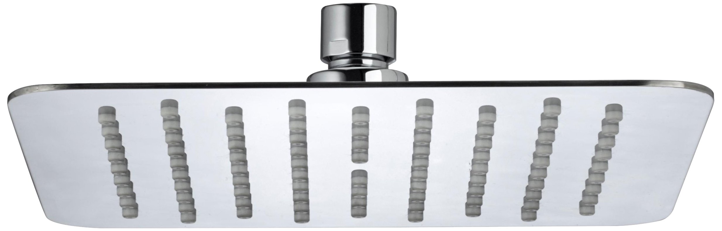 Bristan Stainless Steel Slimline 200Mm Square Fixed Head Fh Slsq01 C