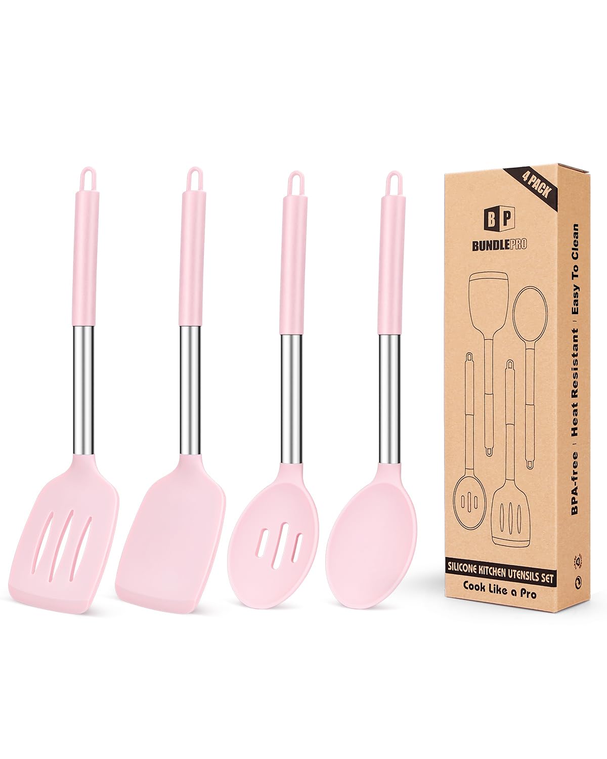 Silicone Cooking Utensil Set - 4 Piece -10