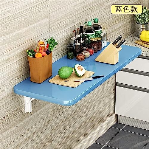 Bureau mural pliable table rabattable flottante gain de place moderne - 3