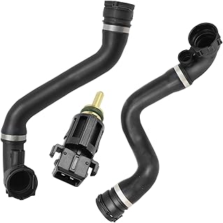 Bomunik 11537500733 Upper Radiator Coolant Hose Pipes 3-piece set Compatible with BMW X5 (E53) 2000-2006 3.0i Peat# 11537508688 13621433077