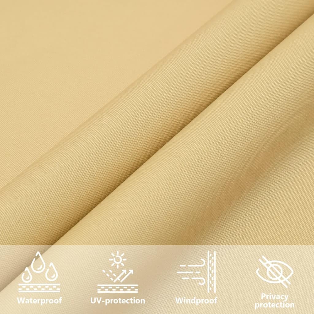 vidaXL Voile d'ombrage Sable 3x3 m 100% Polyester Oxford