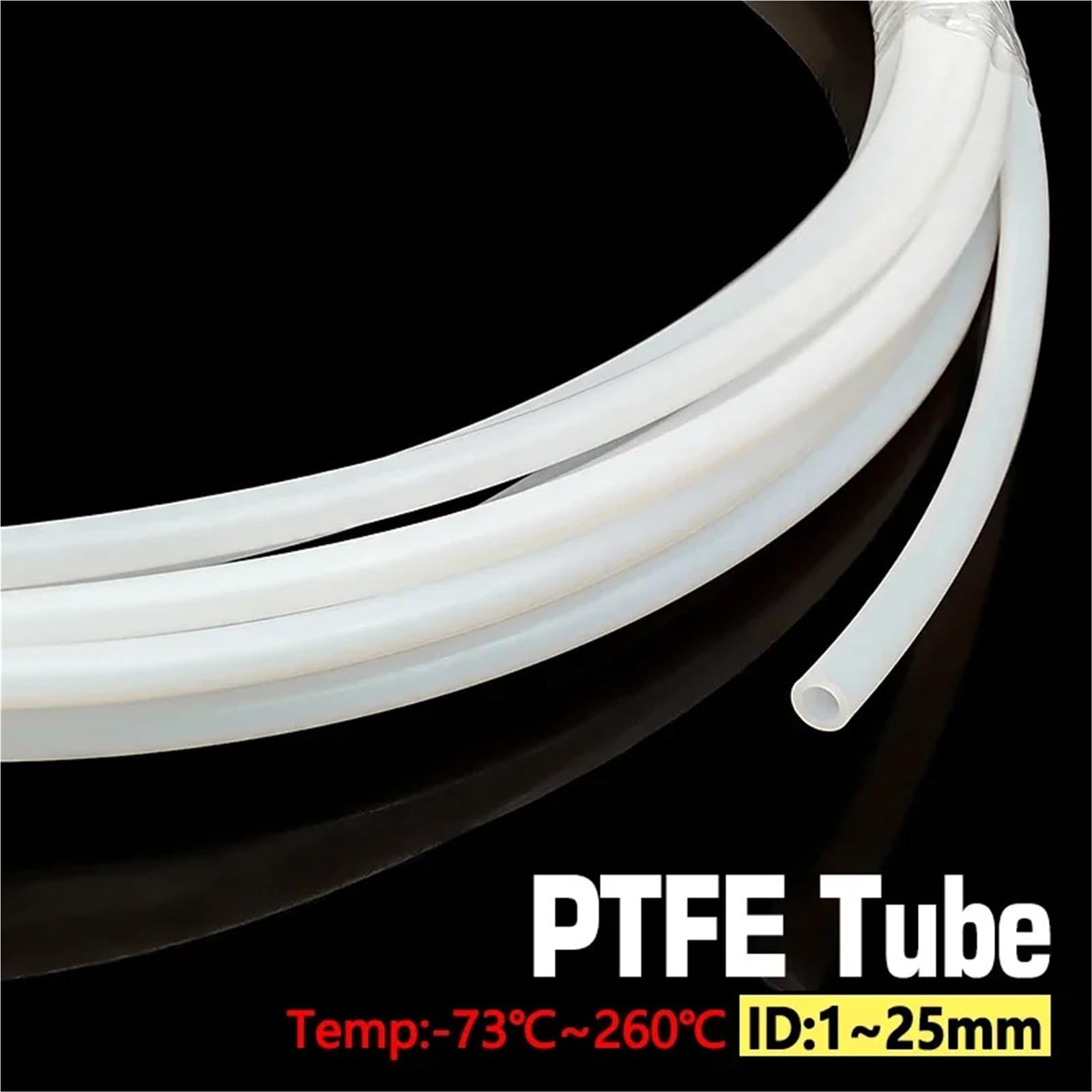 PTFE Tubo ID 1-19 mm for extrusora de impresora 3D J-Head