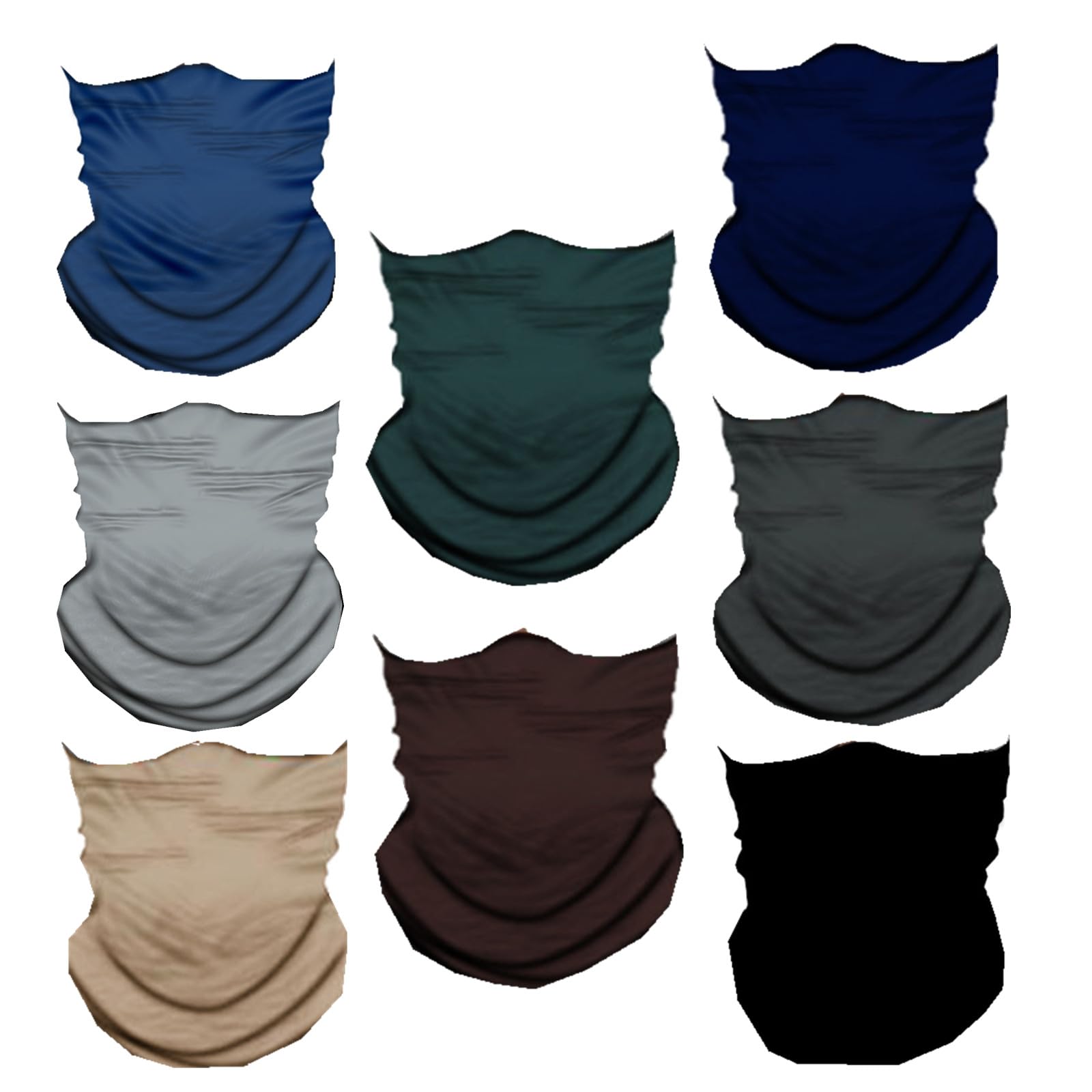 Lot De 8 Bandanas Multifonctions – Cache-Cou, Masque, Bandeau, Cagoule, Idéal Pêche, Moto, Randonnée, Thème Marin