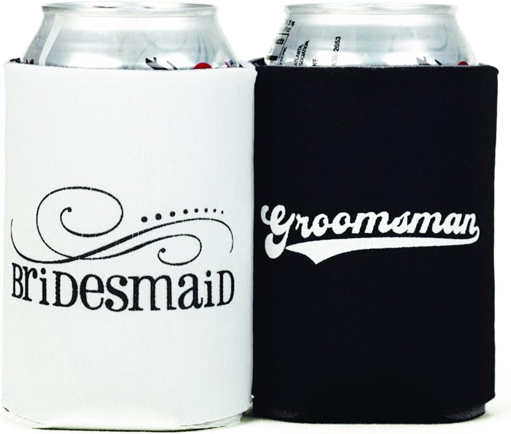 Hortense B. Hewitt Wedding Accessories Mr. and Mrs. Can Coolers (Set of 2) image 4