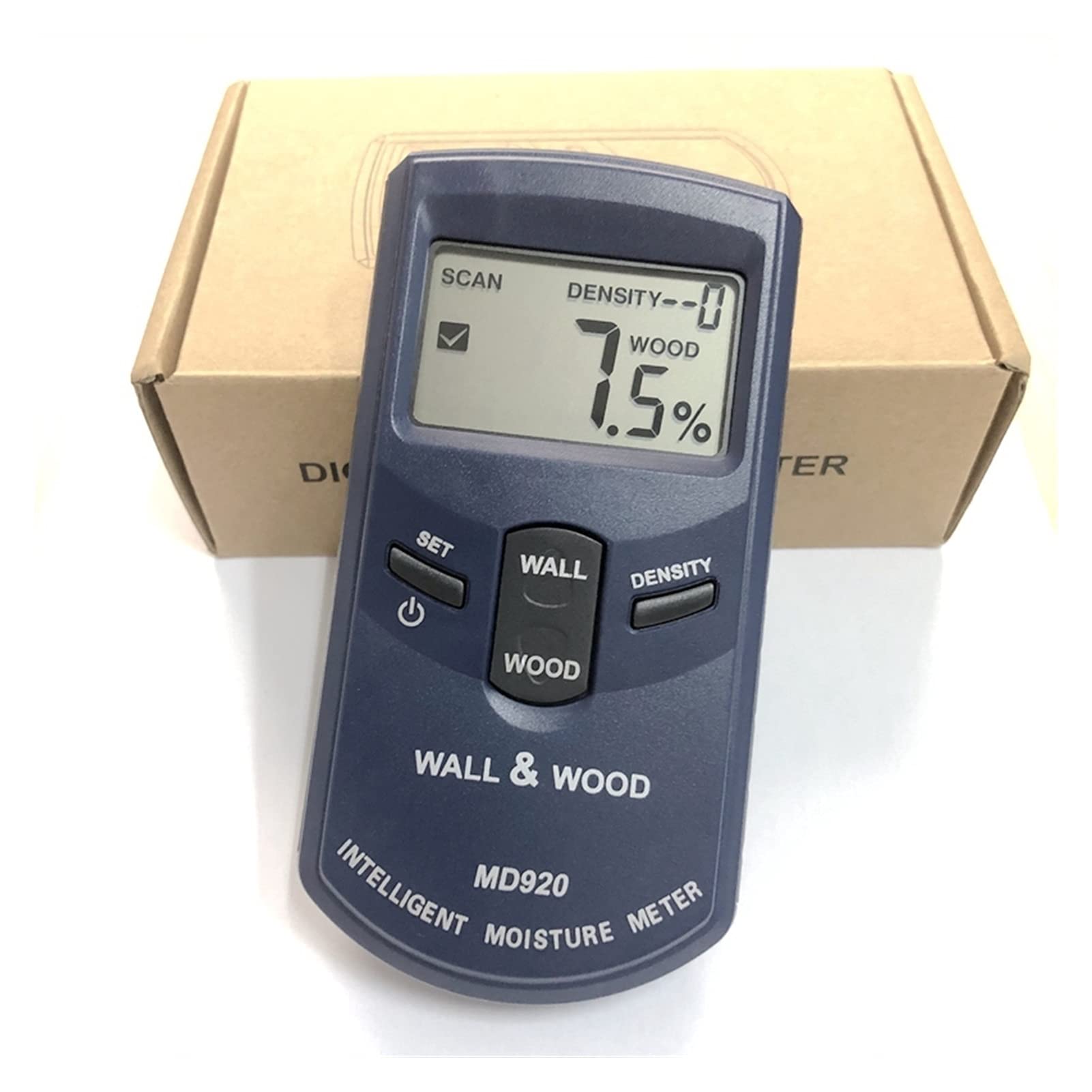 Czujnik z Przedłużoną Sondą Cyfrowa indukcyjna ścienna miernik wilgoci Duży wyświetlacz LCD Display Dampa Detector 10 Gęstość Gościa Narzędzia