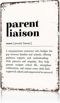 Funny Metal Signs Poster 8x12inch Parent Liaison Aluminum Sign Wall Art For Home Room Bedroom Office Decor