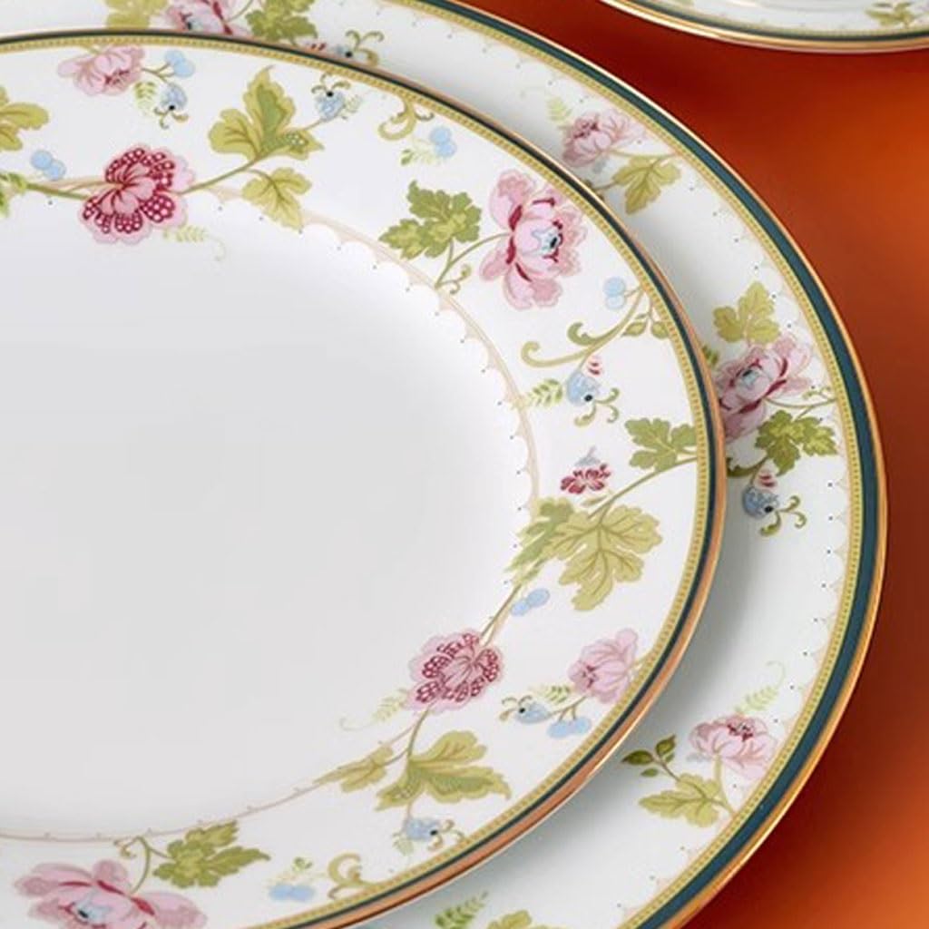 Wykwintny wysokiej klasy ceramiczny talerz obiadowy – elegancka zastawa stołowa na owoce i przekąski wysokiej jakości domowe talerze do jadalni stylowa zastawa stołowa na specjalne okazje