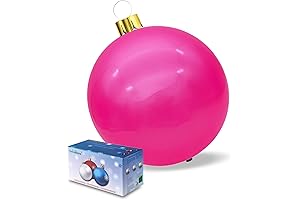 Pink Christmas Inflatable Outdoor Decoration