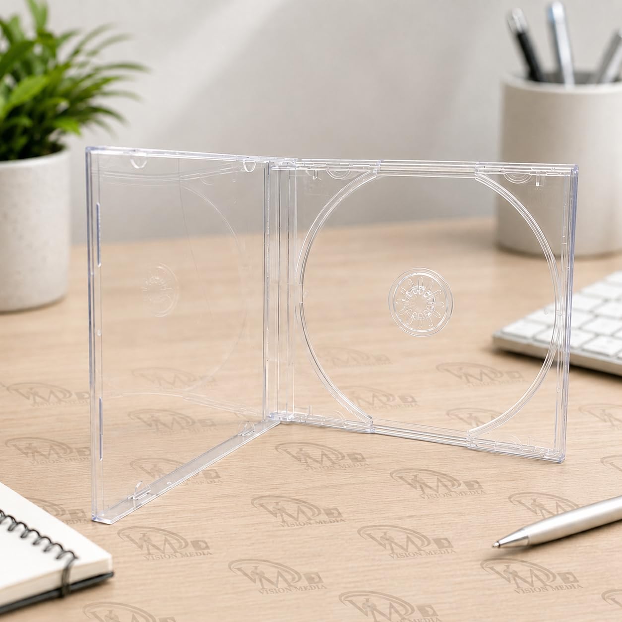100 Single Standard 10mm CD Jewel Case with Clear Tray
