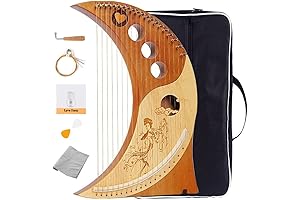19 String Humanized Design Irish Lyre