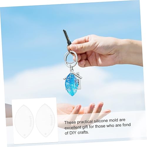 Miniatura 2 de VILLCASE Molde colgante para colgantes de cristal, moldes de resina, pestañas para mascotas, moldes para colgantes de epoxi, molde de silicona,