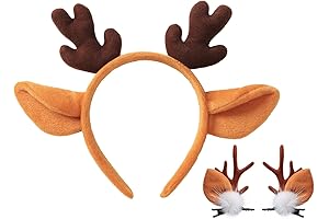 Reindeer Antler Hair Clips for Festive Cheer