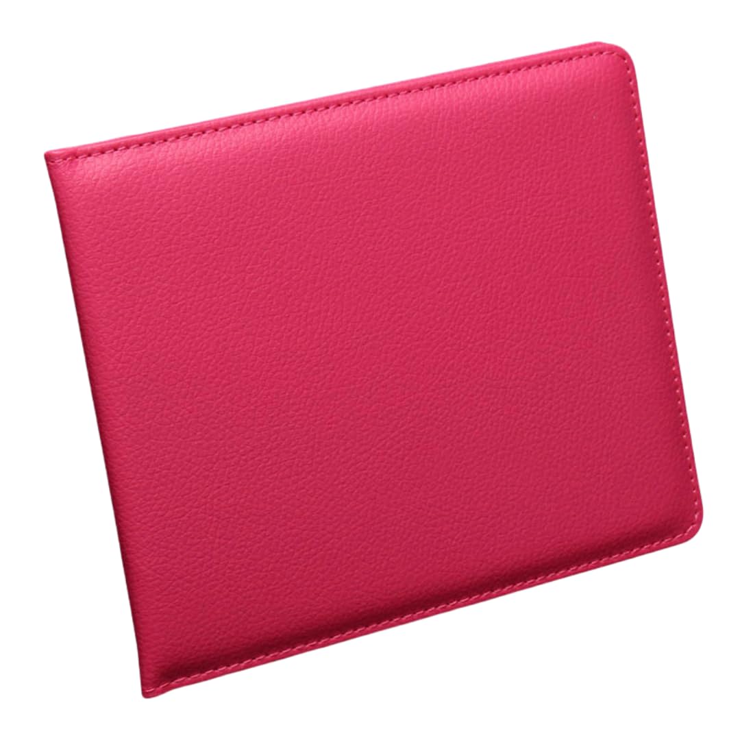 Chereda PU Leather Disabled Badge Holder Wallet,Blue Badge Timer Holder Protector Hologram Safe,Disability Parking Permit Accessory for Cars, Vans & Bikes (Pink)