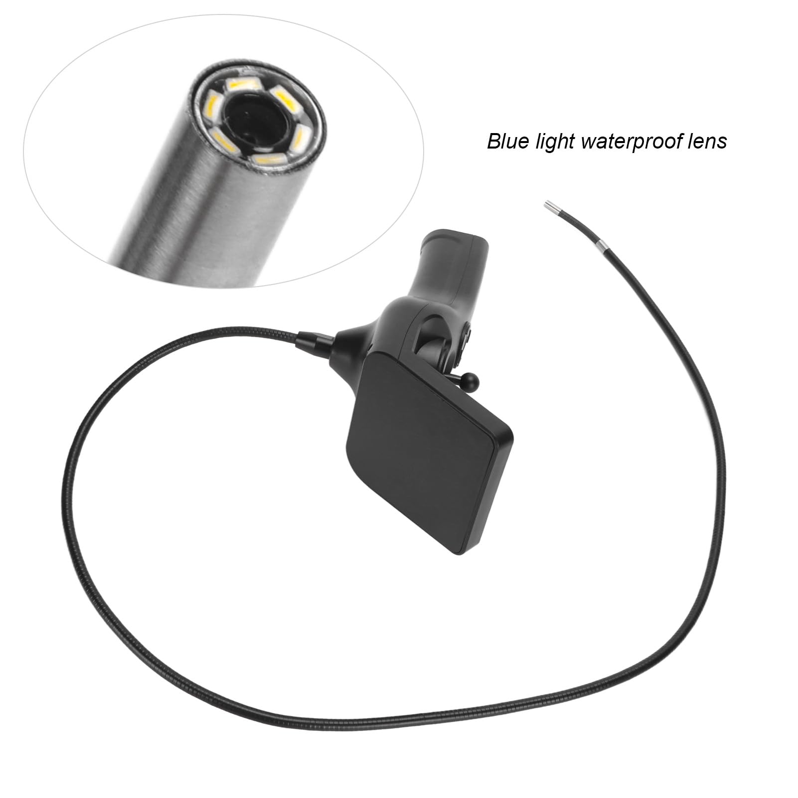 Endoskopkamera Beweglicher Kopf, Endoskopkamera MIT Licht, 1 Bis 3 Meter WiFi Endoskop 1080P HD Wasserdicht 3,5 Zoll IPS Bildschirm 6 mm Vierwege Gelenk Endoskop mit LED Leuchten