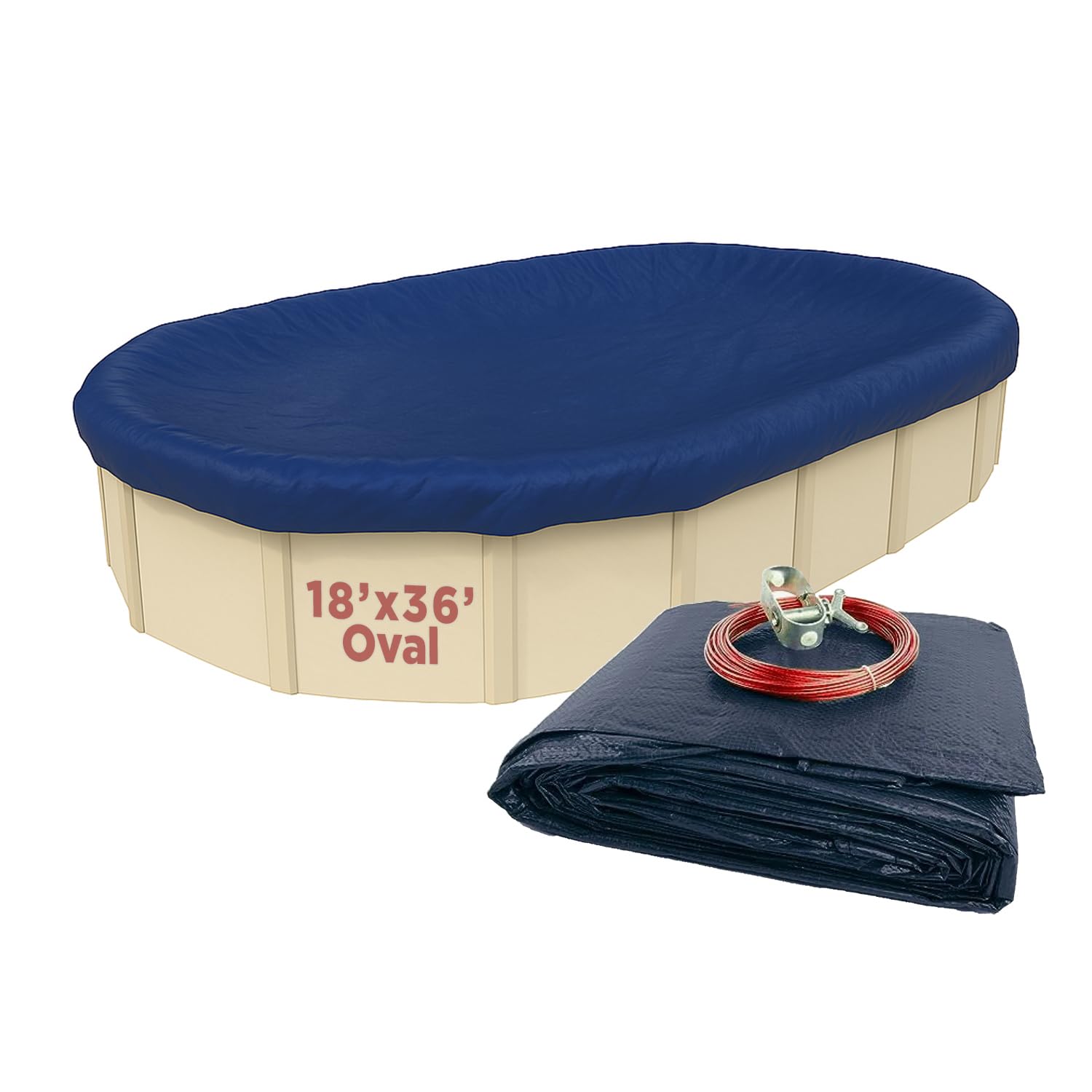 Amazon.com : Buffalo Blizzard Deluxe 18 ft x 36 ft Oval Winter