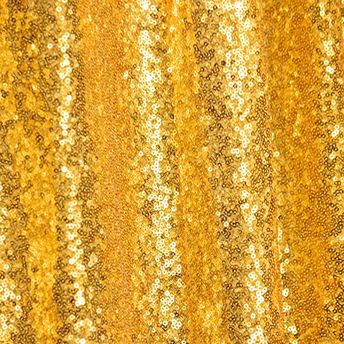 JYFLZQ Gold Sequin Table Runner 12"x108" Pack of 2 Glitter Sequin Fabric Table Linens - Sparkly Runners for Wedding & Birthday Party Decor by JYFLZQ - Image 8